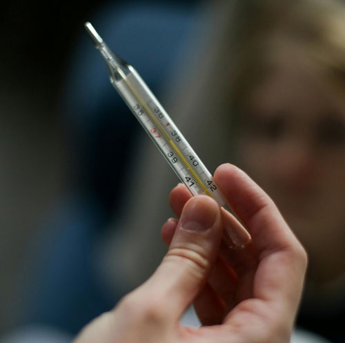 A thermometer